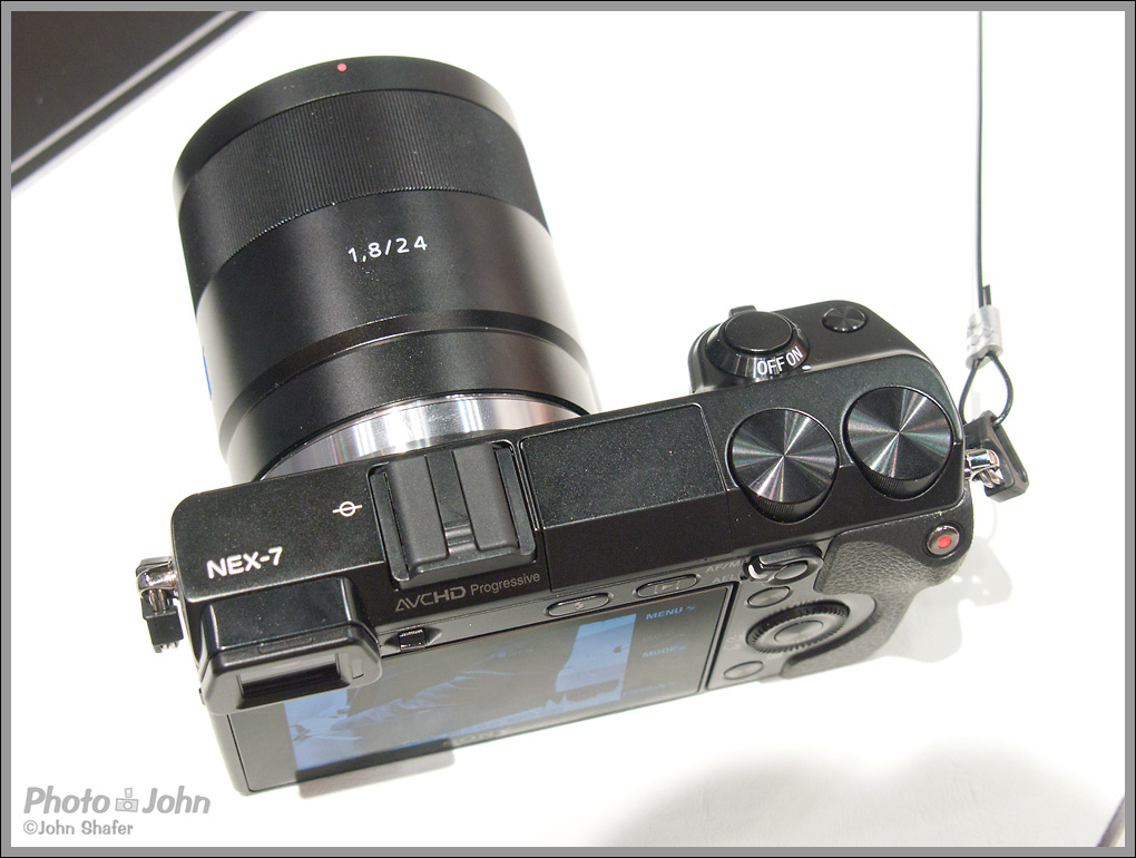 Sony Alpha NEX-7 - Top View With New Zeiss 24mm f/1.8 Lens