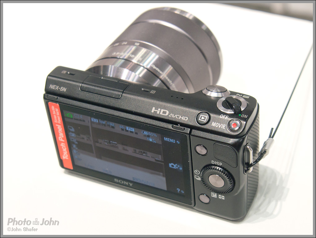 Sony NEX-5N - Top & Rear