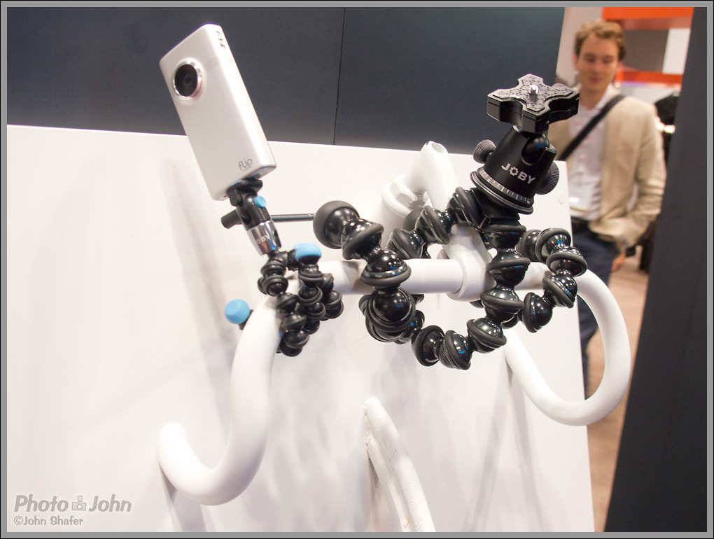 Joby GorillaPods Mounted On Bicycle Handlebar