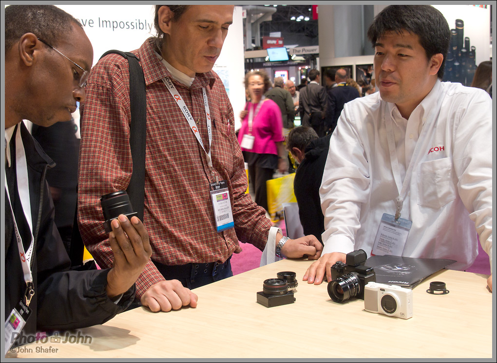 Checking Out The Ricoh GXR Camera At The PhotoPlus Expo