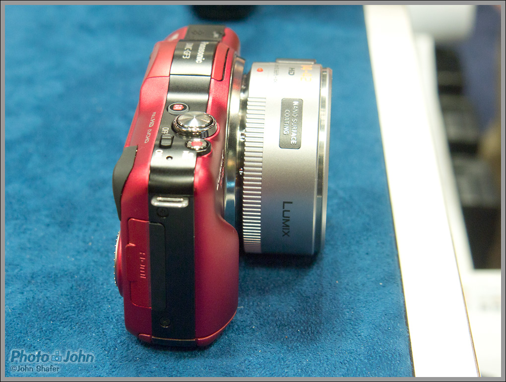 Panasonic Lumix GF3 Camera - Red - From Left