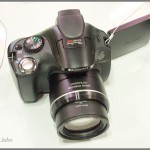 Canon PowerShot SX40 HS superzoom camera - top