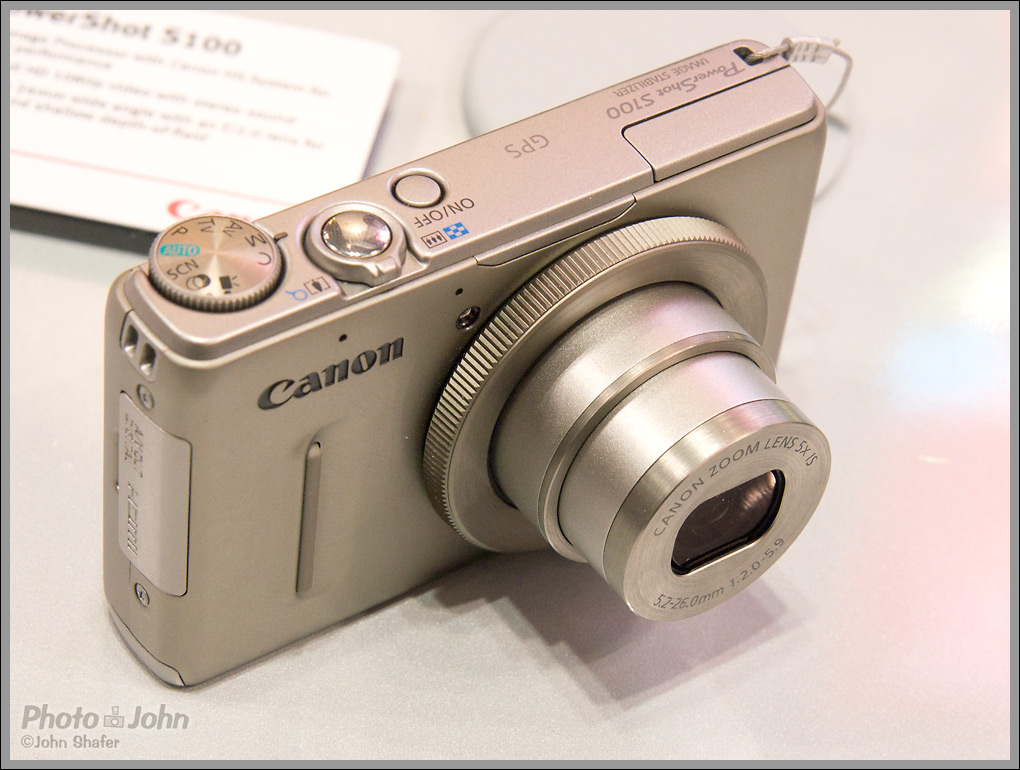 Canon PowerShot S100 - Top & Lens In Silver