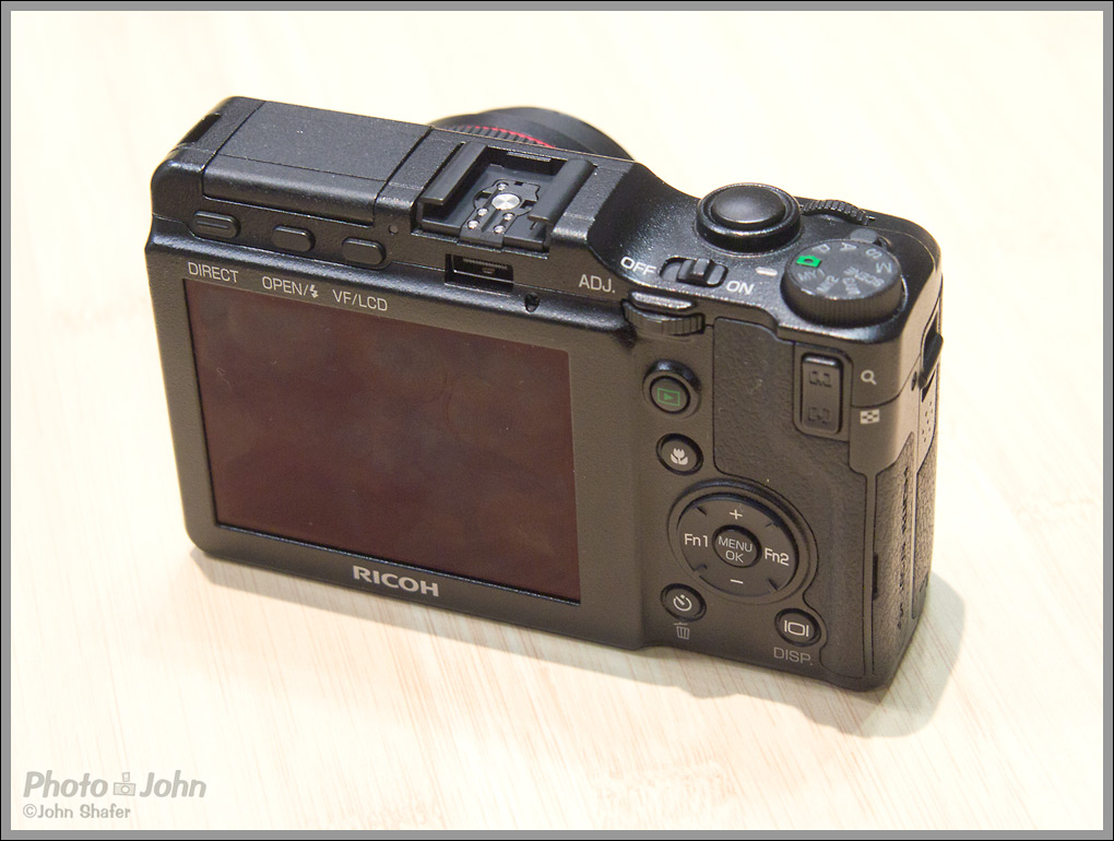 Ricoh GXR Camera - Top And Rear LCD Display