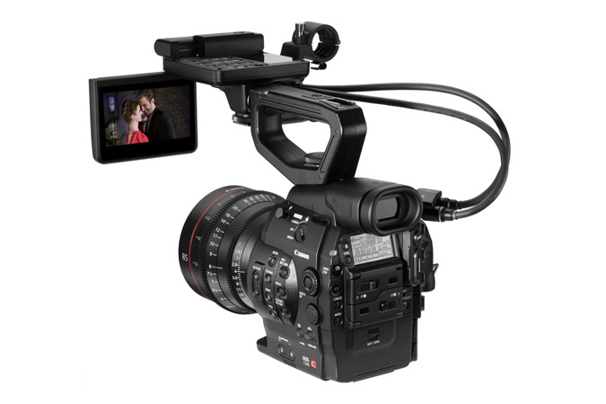 Canon EOS C300 Pro Cinema Camera With Handle & Monitor