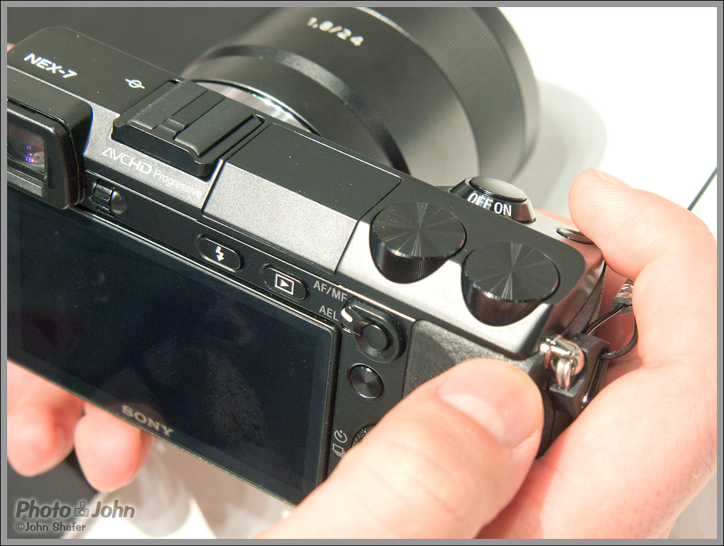 Sony NEX-7 - Top Right With Customizable Control Dials