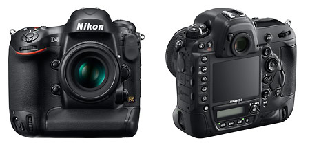 Nikon D4 - front and back