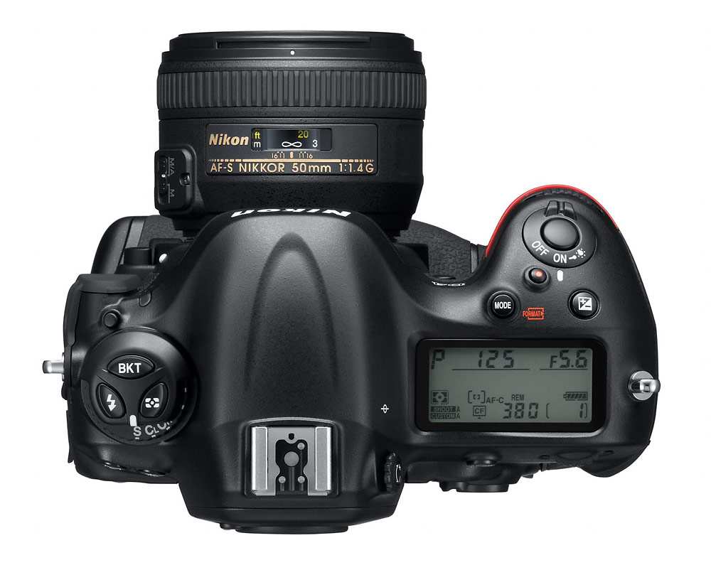 Nikon D4 Digital SLR - Top View
