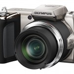 Olympus SP-620UZ Ultrazoom - Right Front - Silver