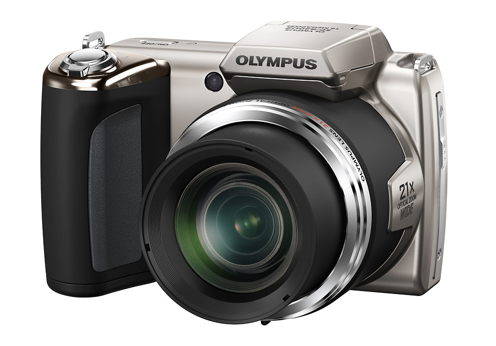 Olympus SP-620UZ Ultrazoom - Right Front - Silver