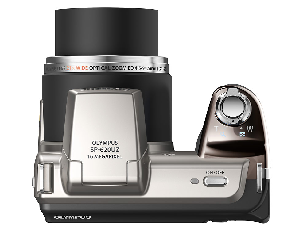 Olympus SP-620UZ Ultrazoom - Top - Silver