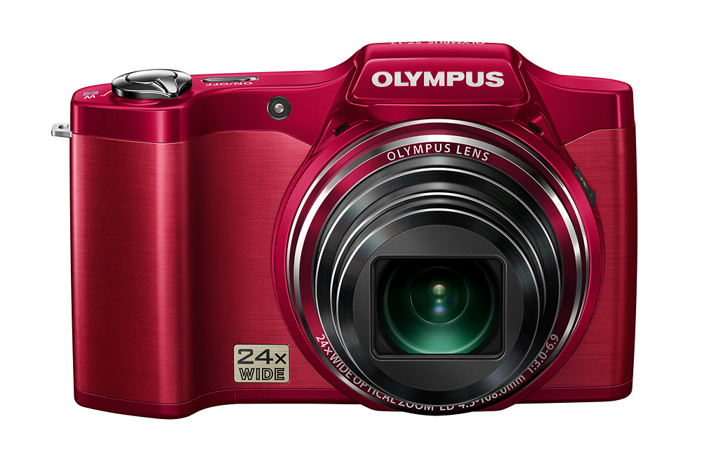 Olympus SZ-12 Superzoom Camera - Red