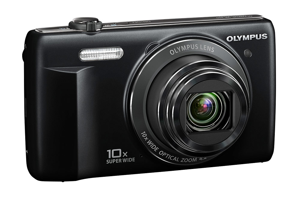 Olympus VR-340 Pocket Superzoom Camera - Left Front