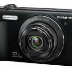 Olympus VR-340 Pocket Superzoom Camera - Front Right