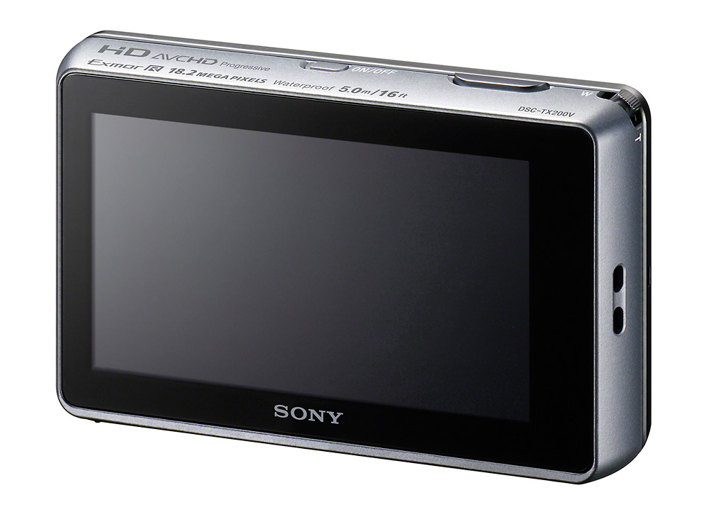 Sony Cybershot TX200V - Right Rear - Silver