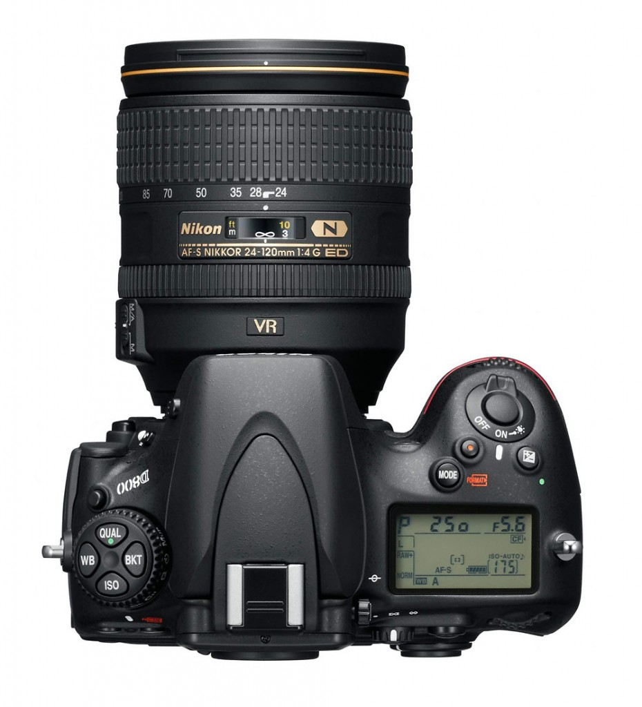 Nikon D800 - Top View