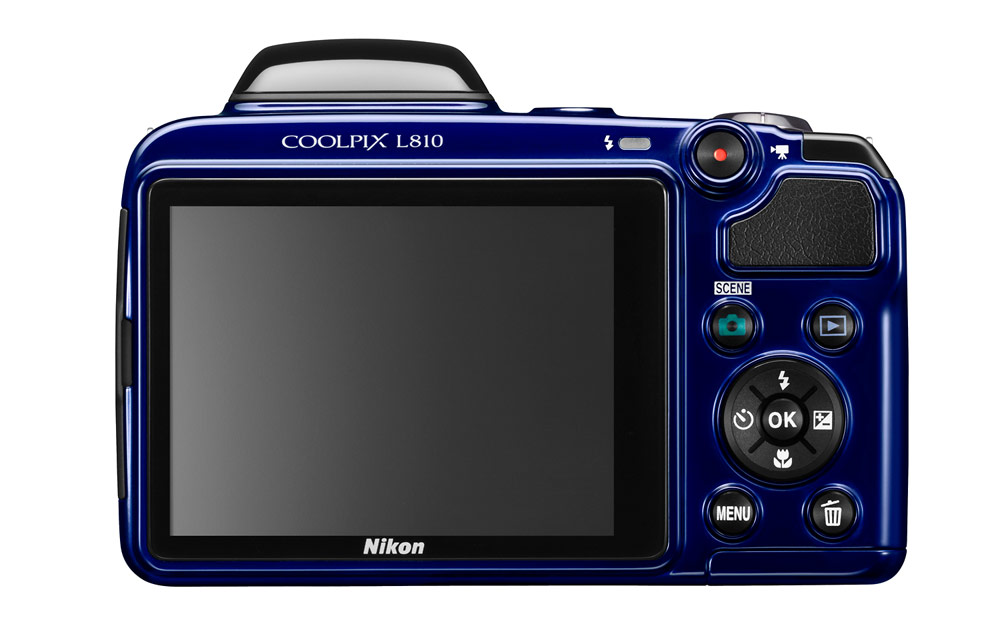 Nikon Coolpix L810 Superzoom Camera - Rear LCD Display