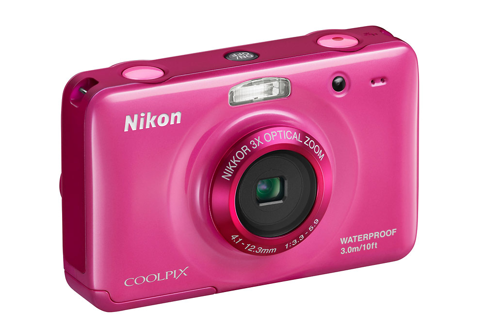 Nikon Coolpix S30 Waterproof Digital Camera - Pink