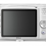 Nikon Coolpix S30 Waterproof Digital Camera - White - LCD Display