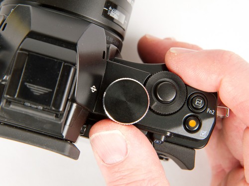 Olympus OM-D E-M5 Shutter Release & Exposure Control Dials