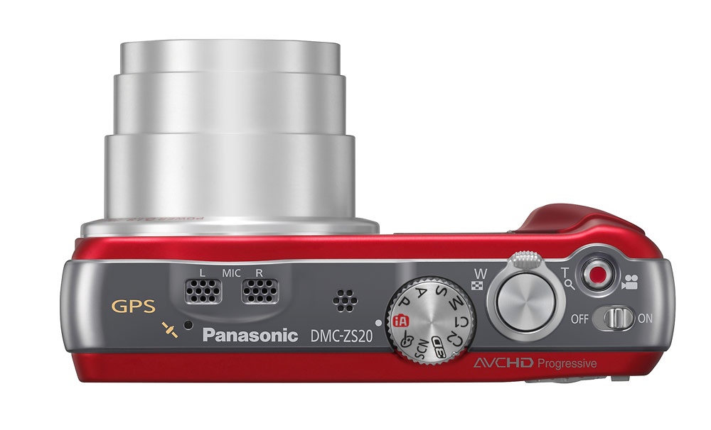 Panasonic Lumix ZS20 - Top & 20x Optical Zoom Lens