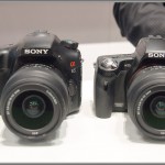 Sony Alpha SLT-A65 (left) and A55 (right)