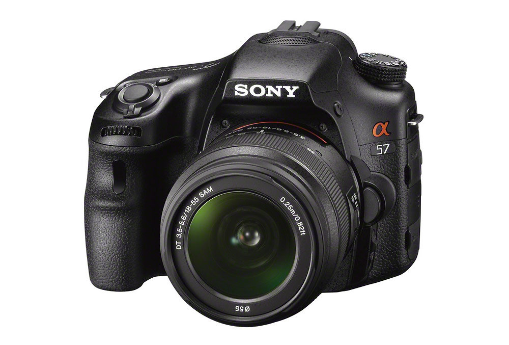 Sony Alpha SLT-A57 - Front Right Angle View