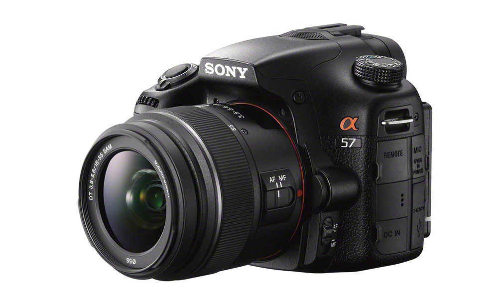Sony Alpha SLT-A57 - Right Side