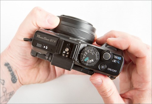 Canon PowerShot G1 X - Top View