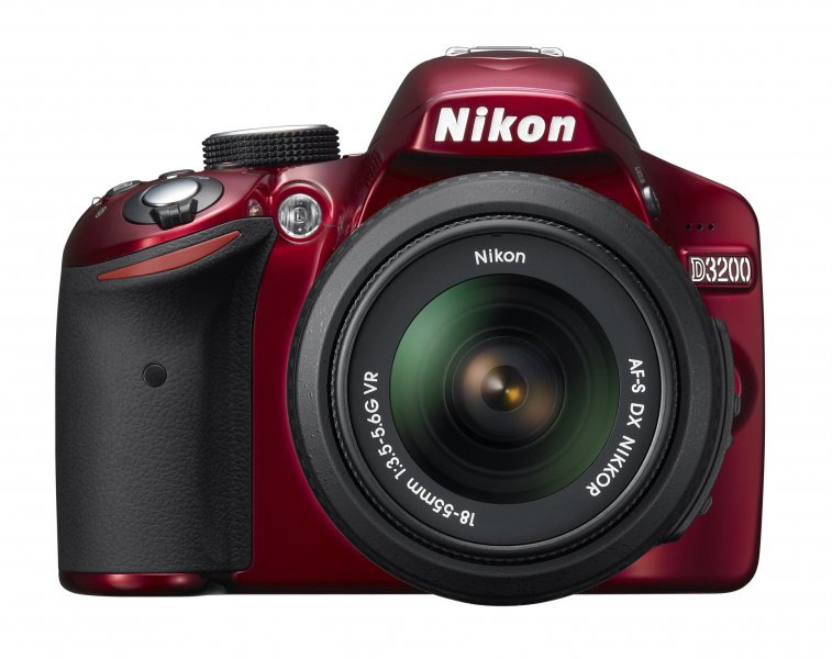 Nikon D3200 - Front - Red