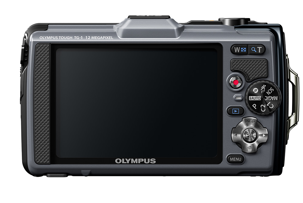 Olympus Tough TG-1 - Rear View With 3-inch OLED Display
