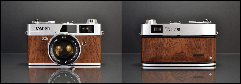 Restored Mahogany Canonet Rangefinder - Front & Back