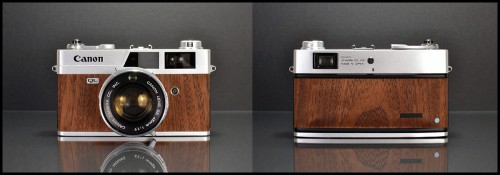 Restored Mahogany Canonet Rangefinder - Front & Back