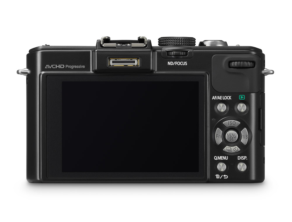 Panasonic Lumix LX7 Premium Compact Camera - Rear View With 3-Inch LCD