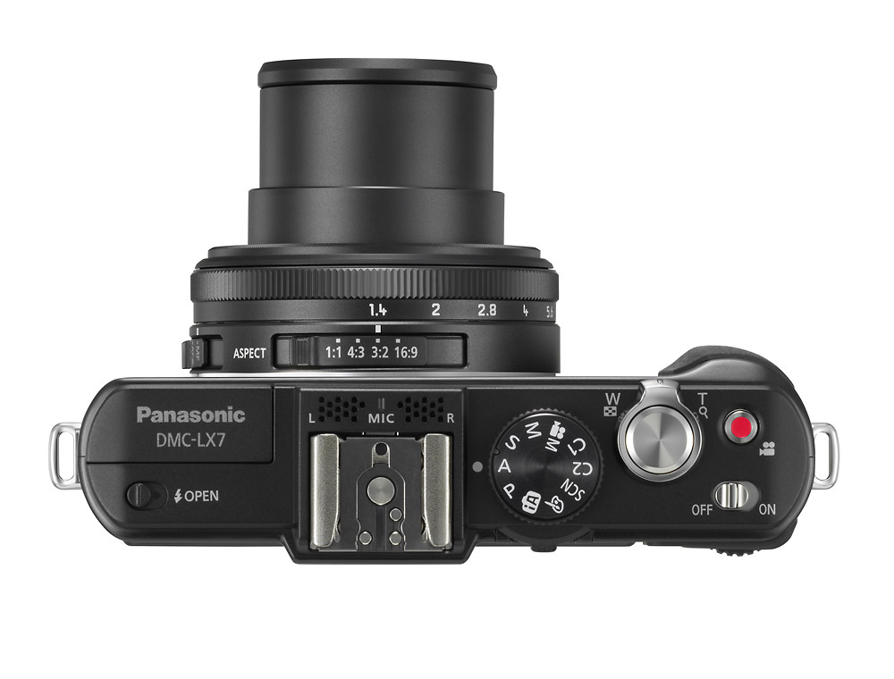 Panasonic Lumix LX7 - Top View With Lens Extended