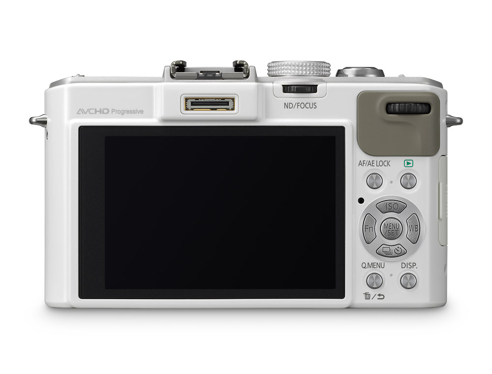 Panasonic Lumix LX7 Premium Compact Camera - Rear LCD - White