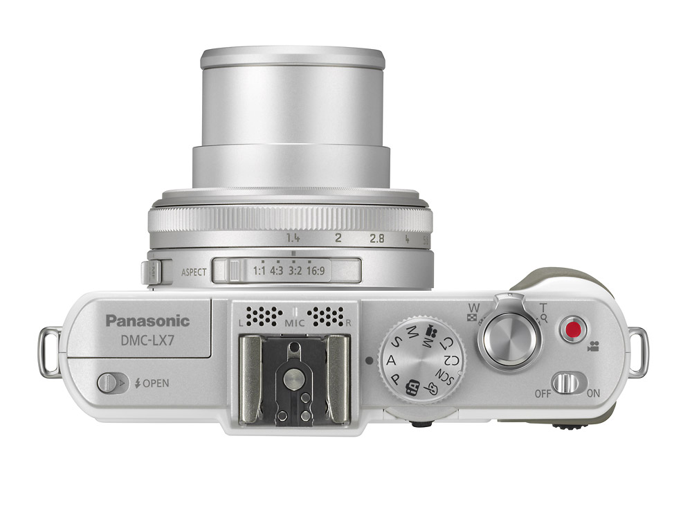 Panasonic Lumix LX7 - On With Lens Extended - White