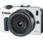 The Canon EOS M Mirrorless Camera & 22mm f/2.0 Lens - White