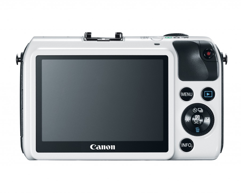 The Canon EOS M With 3-inch Touch Screen LCD Display - White