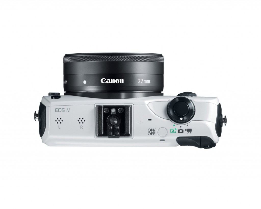 Canon EOS M Compact System Camera - Top View - White