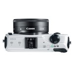 Canon EOS M Compact System Camera - Top View - White