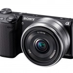 Sony Alpha NEX-5R Mirrorless Camera - Angle View With 26mm f/2.8 Lens