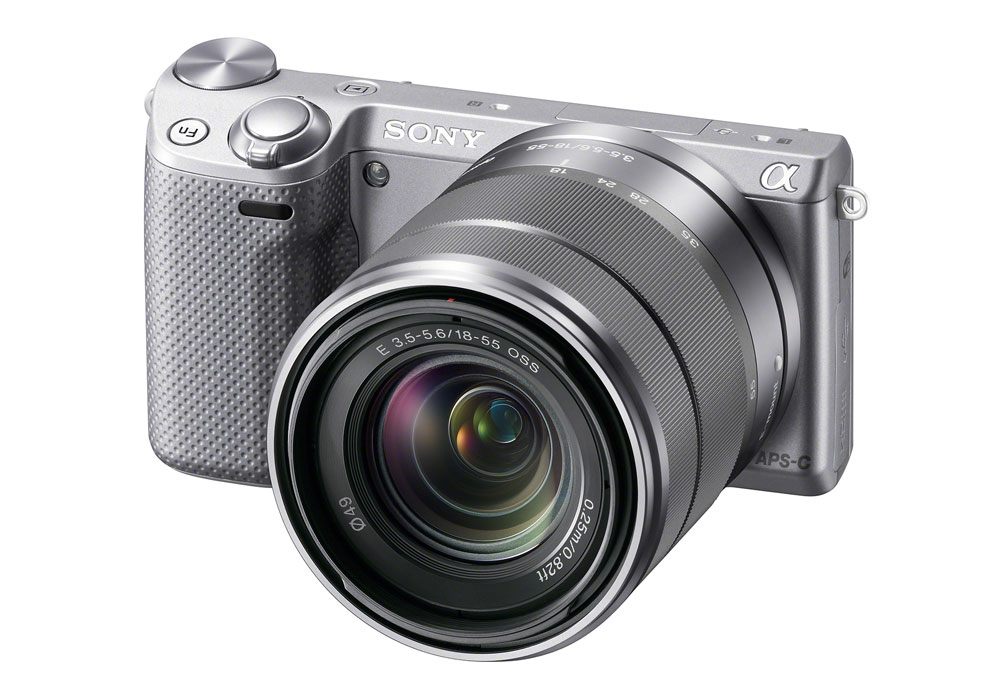 Sony Alpha NEX-5R Mirrorless Camera - Angle View