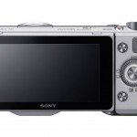 Sony Alpha NEX-5R - Rear View With 3-inch Touch Screen LCD Display - Silver