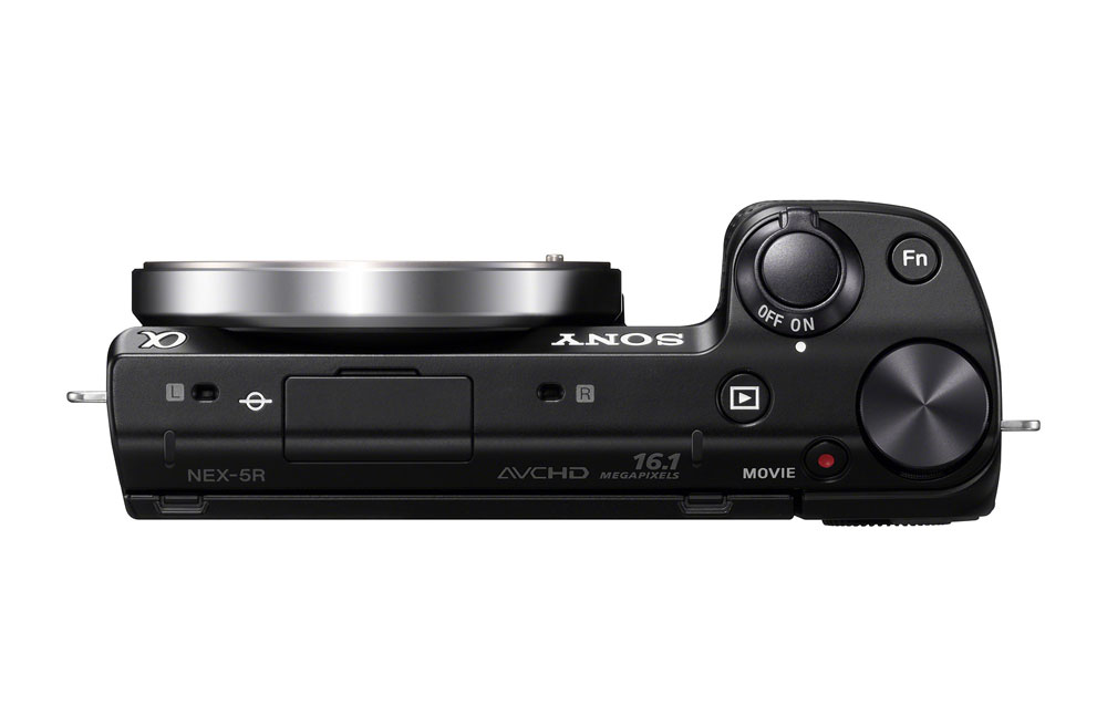 Sony Alpha NEX-5R - Top View - Black