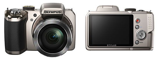 Olympus Stylus SP-820UZ iHS 40x Compact Superzoom Camera - Front & Back