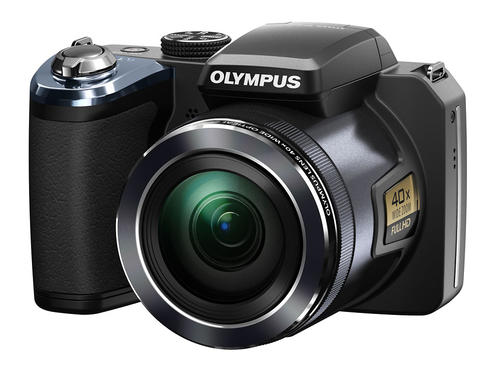 Olympus Stylus SP-820UZ iHS Superzoom Camera - Left - Front Right