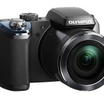 Olympus Stylus SP-820UZ iHS Superzoom Camera - Black - Front Right