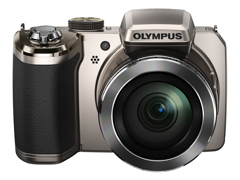 Olympus Stylus SP-820UZ iHS 40x Superzoom Camera - Silver - Front