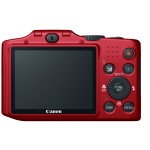 Canon PowerShot SX160 IS - Rear LCD Display - Red